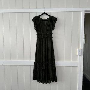 Tiered Maxi Dress - Hunter Green - Grade & Gather - Romantic